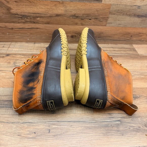 LL Bean Men's size 13 Brown and Tan Duck Boots - Picture 4 of 11